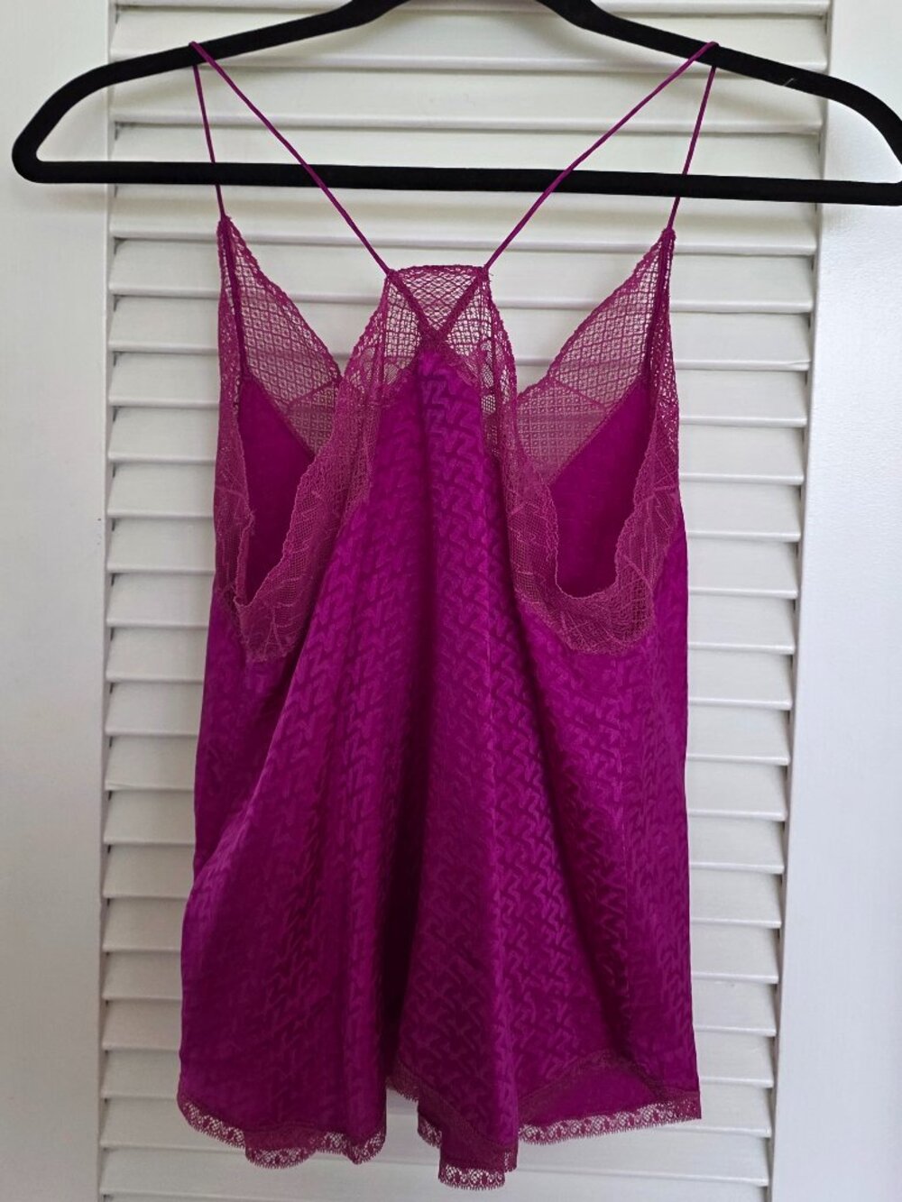 Zadig & Voltaire Christy Silk Camisole Top Pink XS - Picture 3 of 5